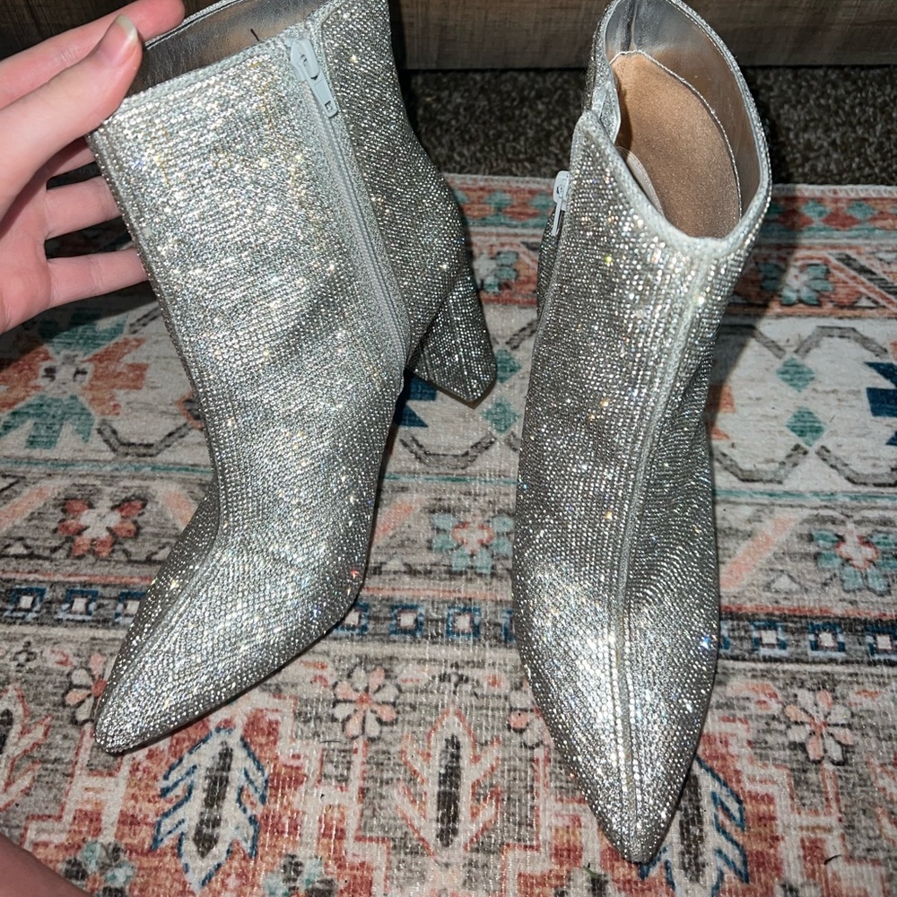Rhinestone booties